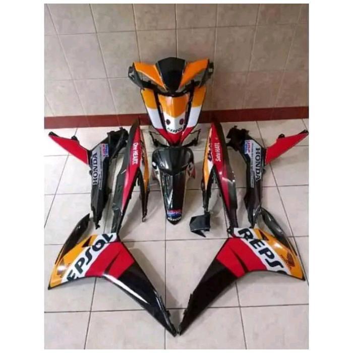 Full body halus Honda Blade New Repsol 110 125 THN 2011 plus stiker Motorcycle OSEAN