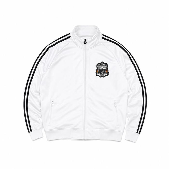 Jimnas - Jaket TC Liverpool Putih Jaket Jersey Baseball Tebal untuk Pria dan Wanita