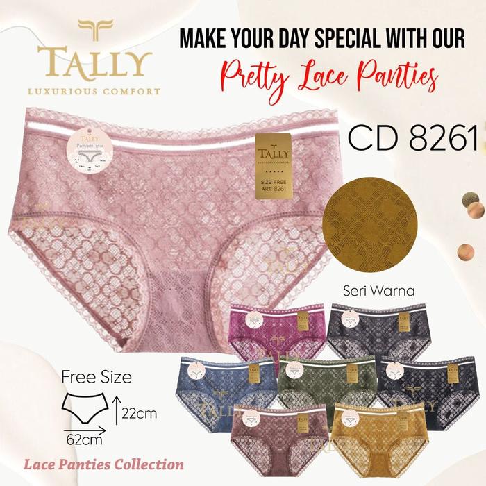 celana dalam cd brokat 8261 Wanita Brokat Cd Transparan TALLY CD 8261
