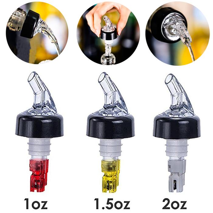 3Pcs/Set Quantitative Wine Pourer Wine Spout Alcohol Liquid Dispenser