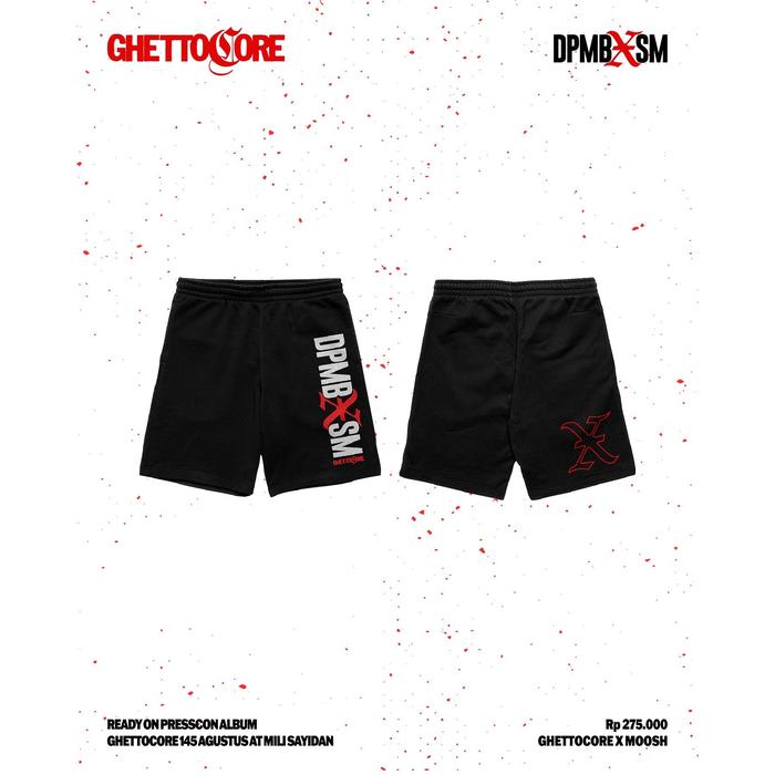 FLESHSHORT DPMB X SM - MOOSH - FLEECE SHORTS - BLACK