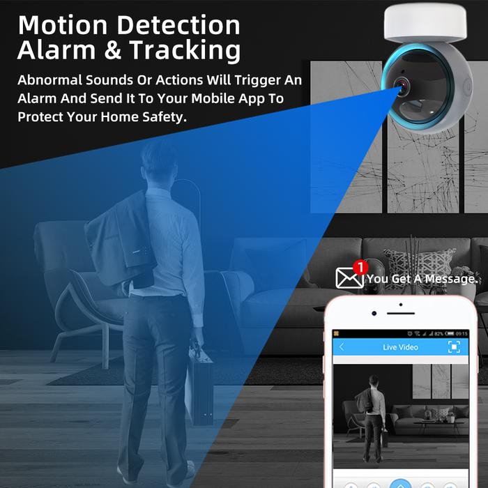 5MP Tuya Wifi Auto Tracking Camera Video Surveillance Camera HD Night