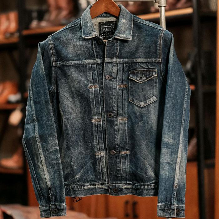 Sewing Okinawa Denim Japan Jacket Original Made In Japan