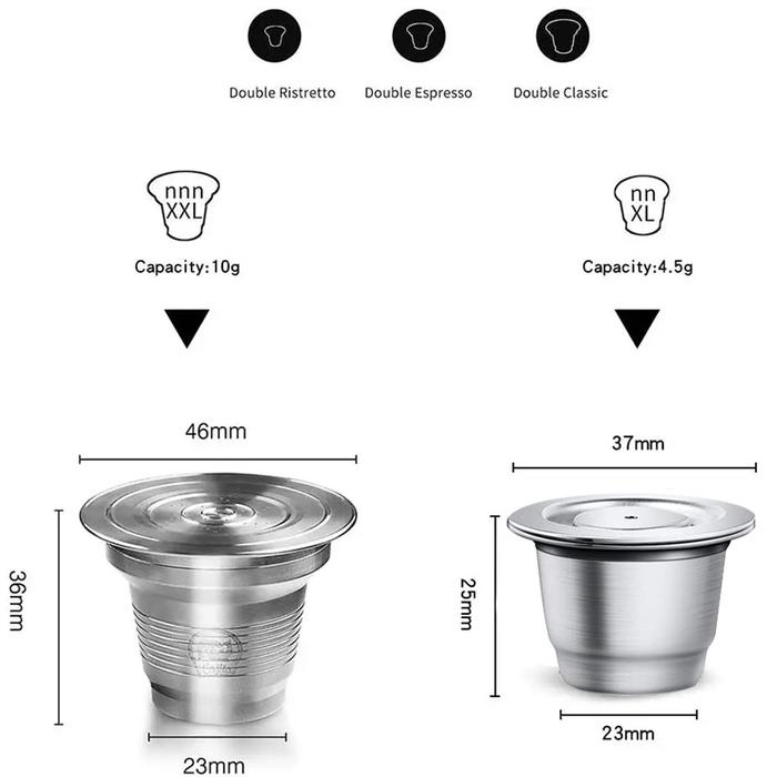 For PHILIPS L'OR Barista Reusable Capsule Espresso Coffee Maker Stainless Steel Filter Pod Coffee Ma