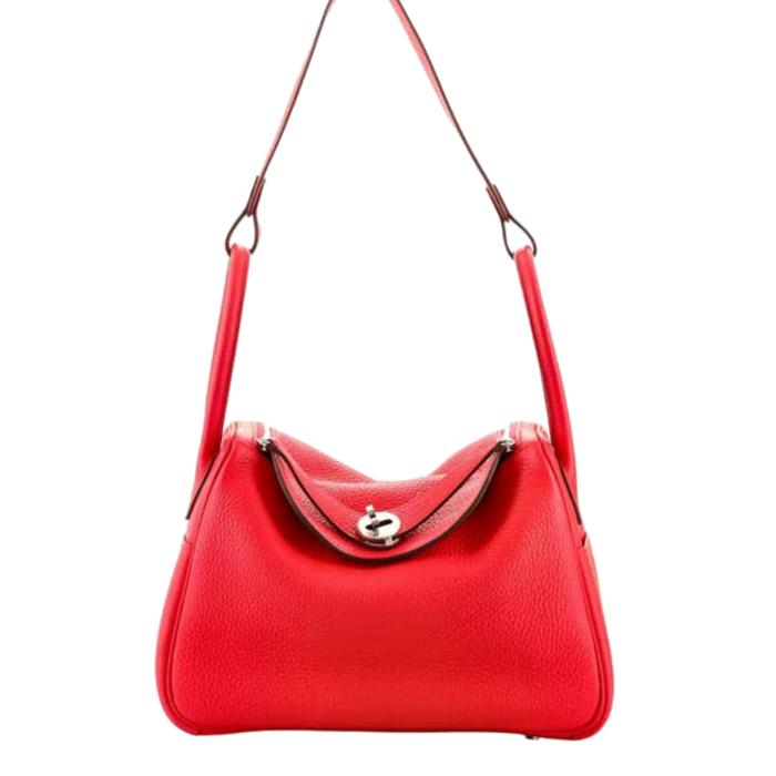 Tas 26Hermes Lindy26 Warna Merah Premium Selempang Wanita