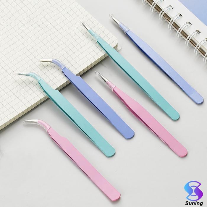 Tweezer Sticker Pinset Bengkok Pinset Lurus Pinset Lengkung Gundam