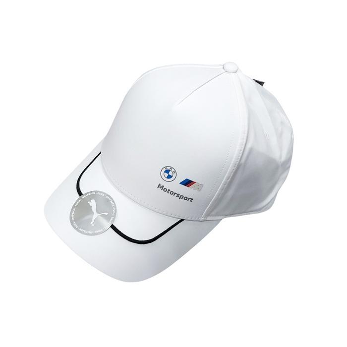 TERBARU ORIGINAL BMW M MOTORSPORT LOGO CAP BASEBALL CAP TOPI WHITE BY PUMA