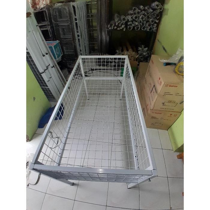 Rak Obral Baju Display Besi 120Cm Kokoh