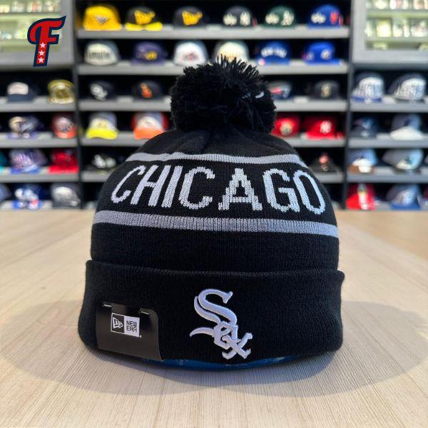 Topi New Era MLB Chicago White Sox Black Beanie Original