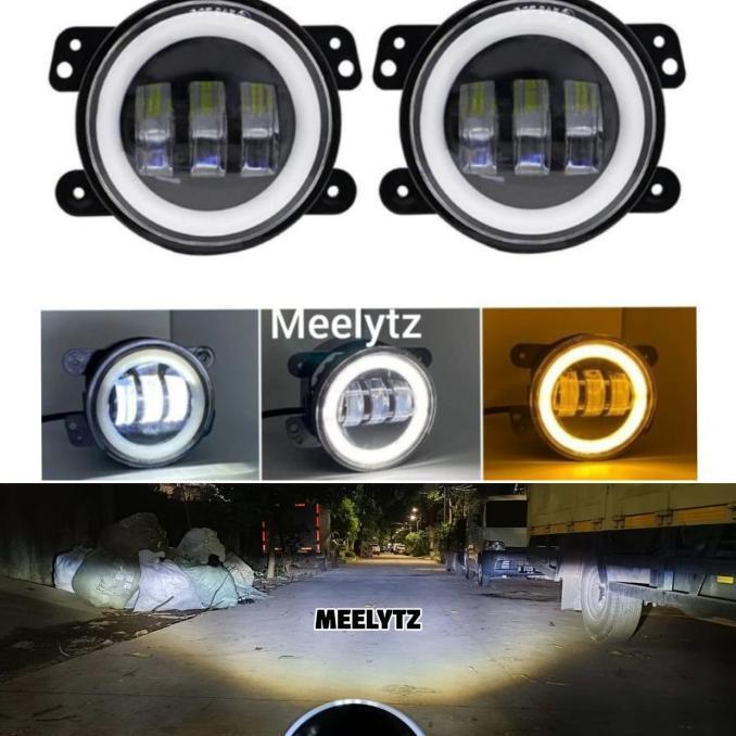 LAMPU LED FOGLAMP DAYMAKER FOG LAMP ANGEL AYE PUTIH KUNING