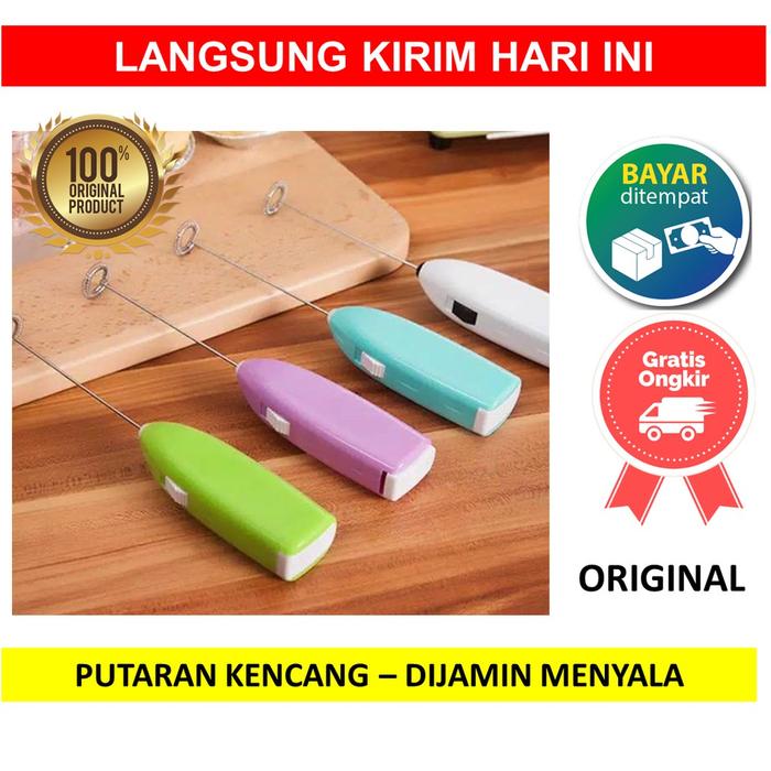HAND MIXER MINI MILK FROTHER PENGADUK TELUR MINUMAN DALGONA COFFEE KOPI PENGOCOK ELEKTRIK FOAM BUIH