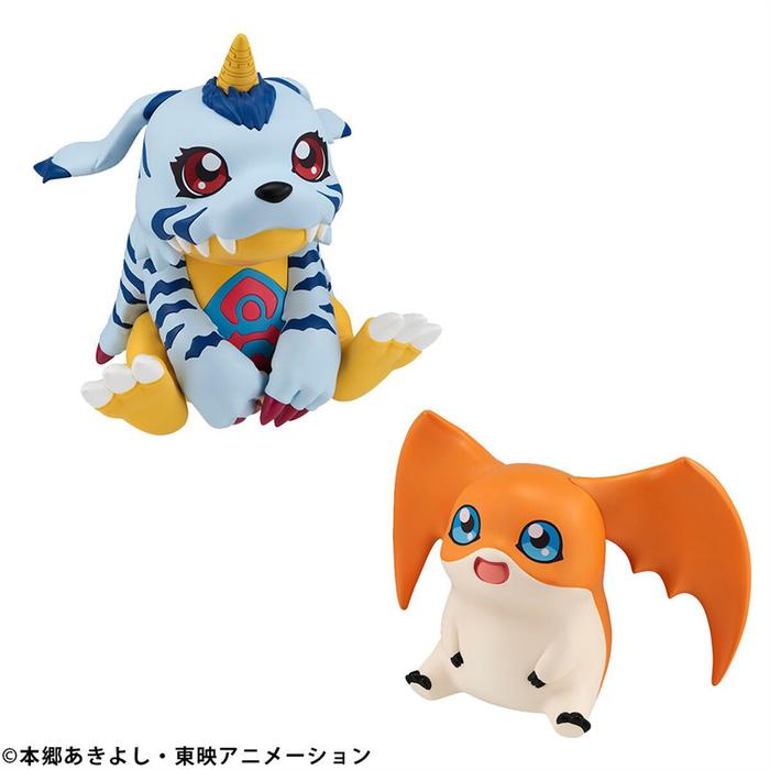 Megahouse Look Up Digimon Adventure Gabumon Patamon 11cm PVC Anime