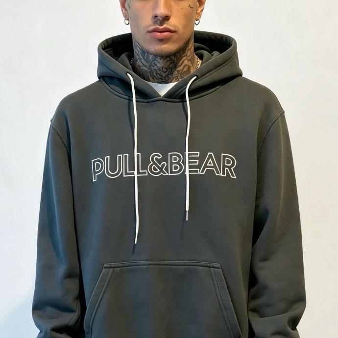 Pull&Bear HODIE PULL & BEAR COKELAT SECOND Jaket Hoodie Warna Coklat Kualitas Terbaik