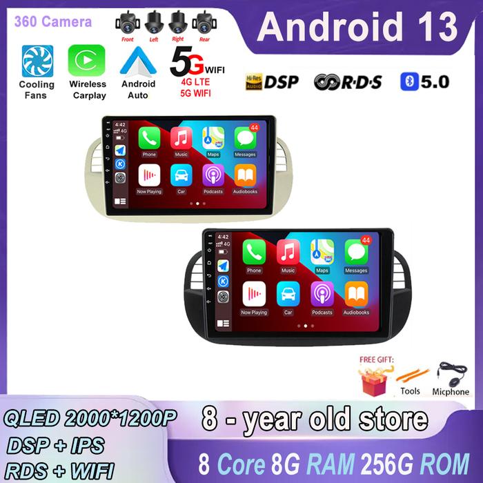 9" Android Auto Carplay Android 13 Car Radio Multimedia Video Player