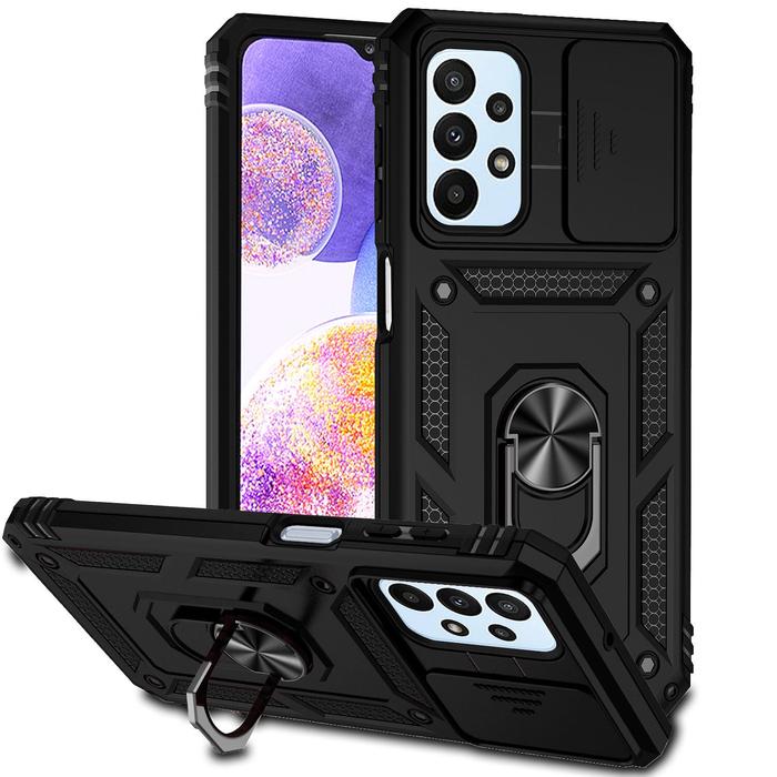 Sarung Ponsel Samsung, untuk Samsung Galaxy A23 5G Mode Militer Anti