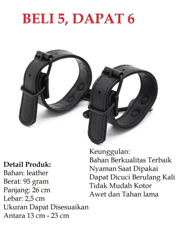 D725 Leather HandCuffs Borgol kulit pria Wanita BDSM ikat tangan kaki