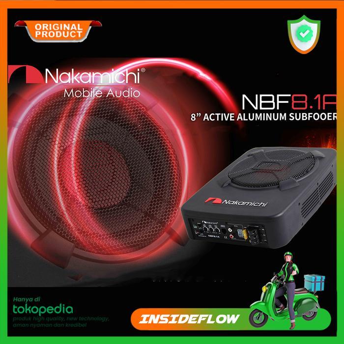 Active Subwoofer Kolong Bawah Jok Kursi Mobil Car Under Seat Tri-Port