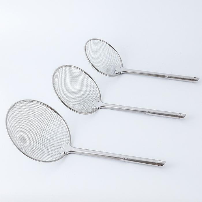 serokan penggorengan / saringan jaring stainless steel/serok kacang/serok kerupuk/serokan /serok gor