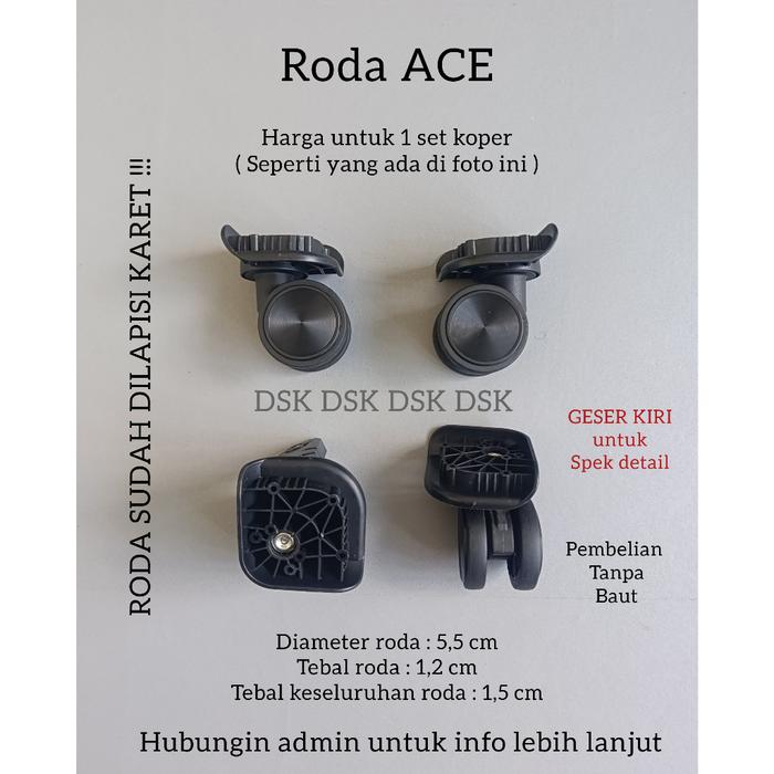 RODA KOPER, RODA DOUBLE WHEEL, RODA KOPER FIBER, RODA CINCIN, SPAREPART KOPER