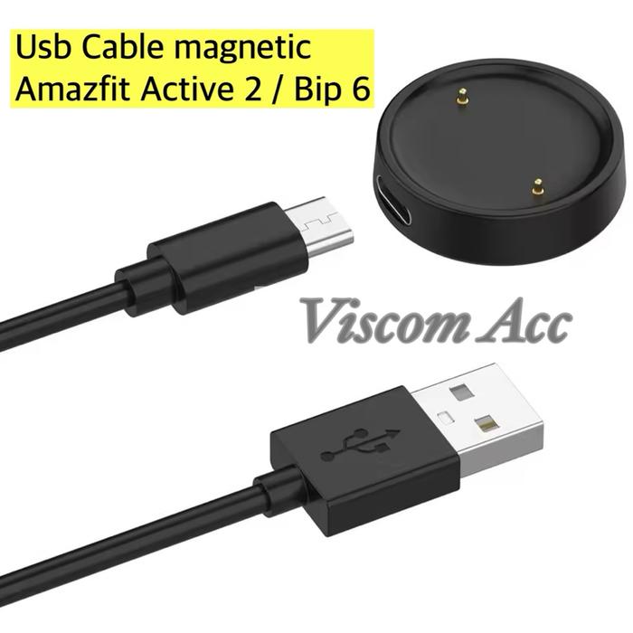 USB Charger Amazfit Active 2 Bip 6 / Amazfit Bip 6 / Amazfit A2437 Magnetic Kabel Bip6
