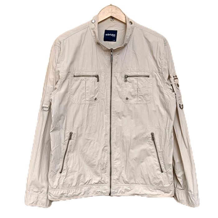 jacket clride casual biker vintage cream