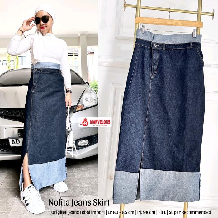 Nolita Jeans Skirt / Rok Jeans Span / Ori Marvelous.