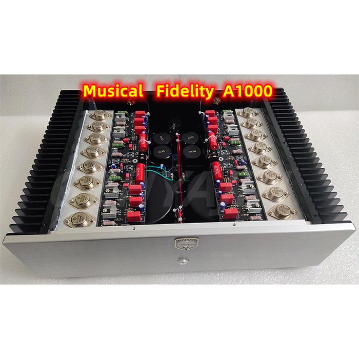 Latest 50W*2 Reference Musical Fidelity A1000 Class A Power Amplifier ON Transistor MJ15024 25 High 