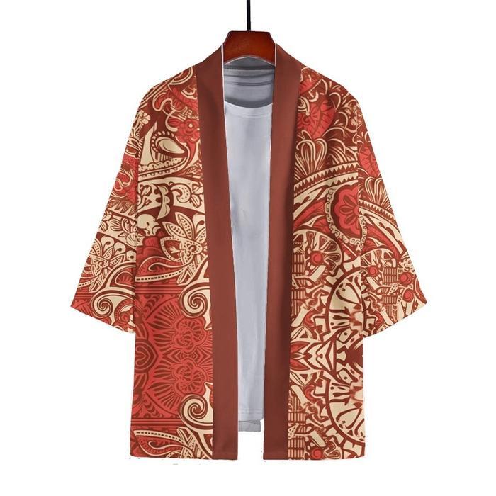 Kimono Haori Outer Blazer Jepang Pria Dan Wanita Batik