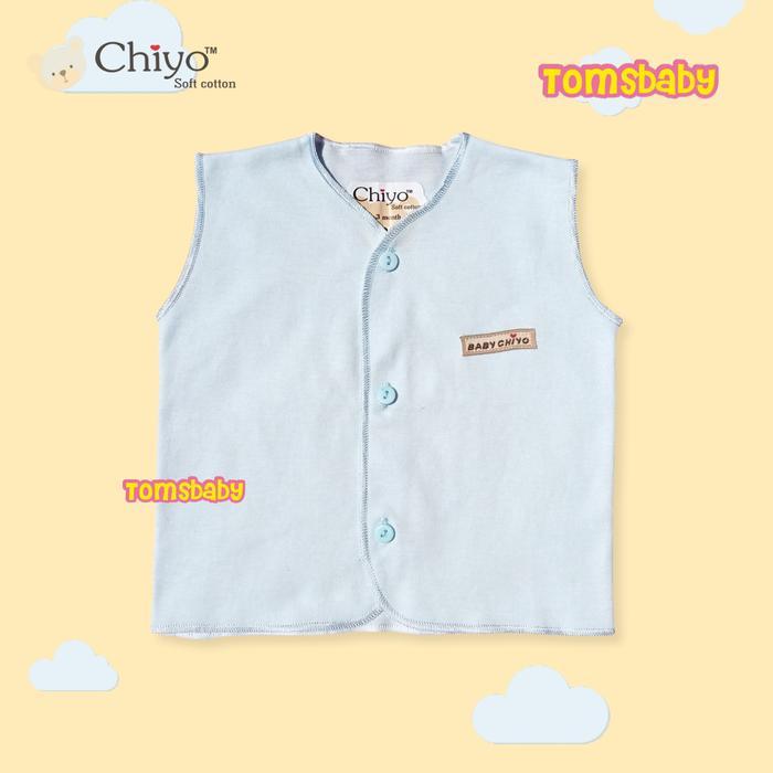 [BIRU 0-3m SML] CHIYO BABY 1pcs Baju Kimono Celana Jumper Romper STK Topi Popok Tali Bayi Baru Lahir