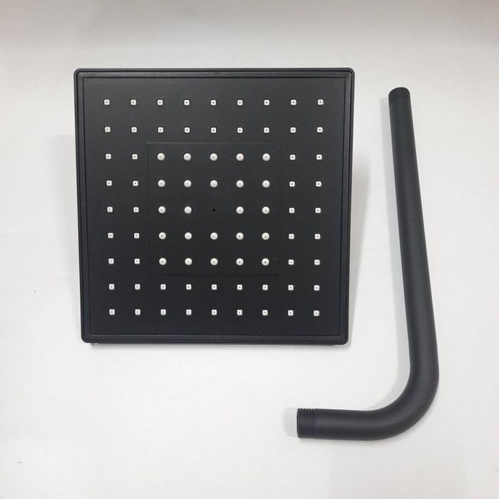 Wall shower hitam kotak 8 inch / Wall shower hitam