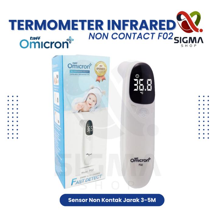 Thermogun Termometer Infrared Non Contact Digital Alat Ukur Suhu Tubuh Badan Dahi Telinga