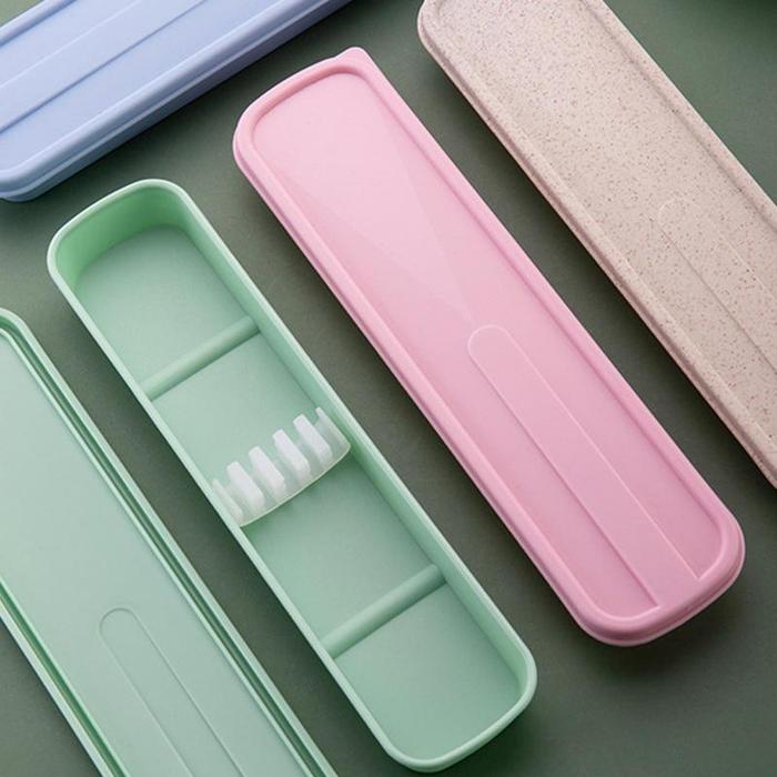 Portable Tableware Storage Box Eco-Friendly Cutlery Picnic Chopstick Spoon Container Travel Utensil