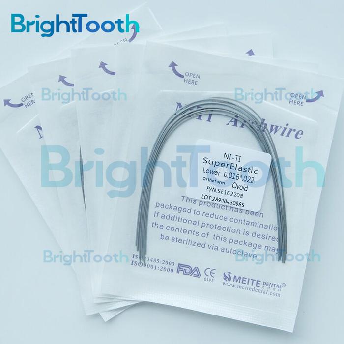1 Pack Isi 10 Pics KAWAT NITI THERMAL ACTIVATED Super Elastic - Kawat Behel Gigi Permanen Perawatan 
