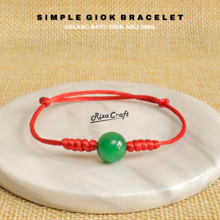 Gelang Batu Giok Kecubung Pirus Citrine Marjan Lava Yaman Black Jade Pasir Emas Pasir Emas Aquamarin