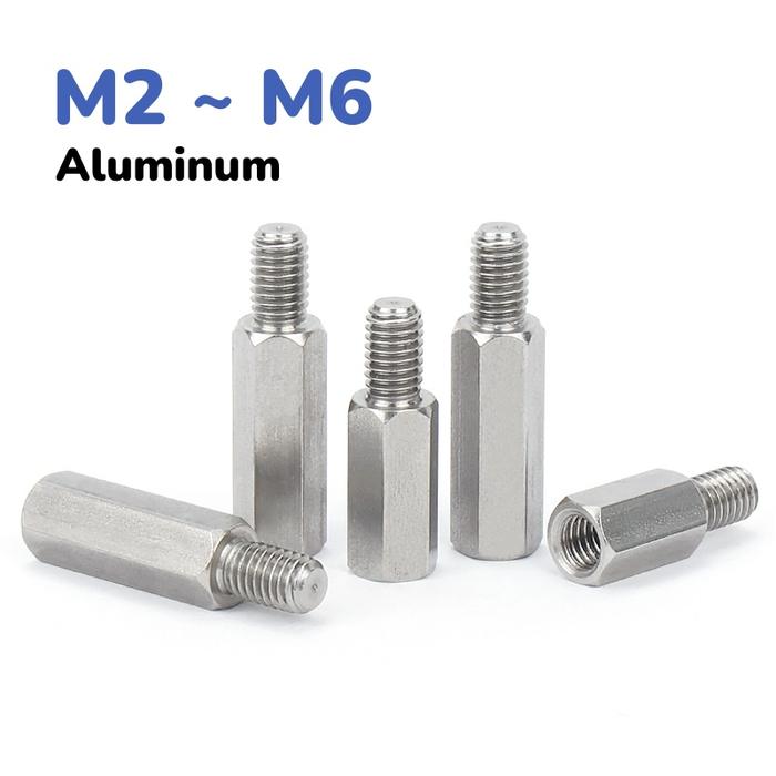 Aluminum M2 M2.5 M3 M4 M5 M6 Single Head Hexagonal Column Isolation Bracket Stud Hex Pillars Bolt Fo
