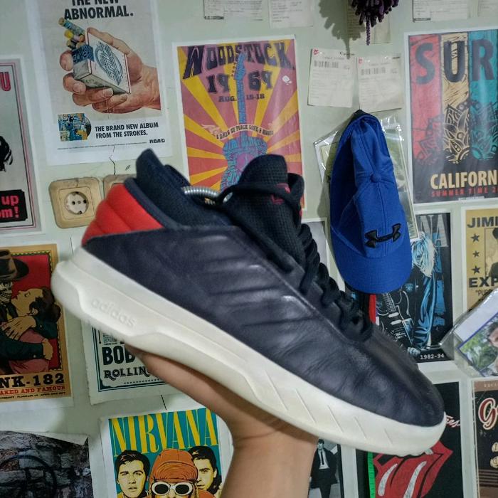 Adidas Anthony Edwards 2 original size 42 dalam varian warna "Blue Fusion" kulit Casual Shoes Sneake
