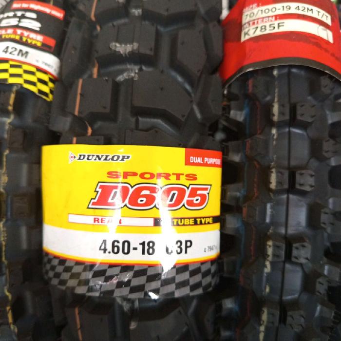 ban dunlop d605 ring 18 ukuran 460/18