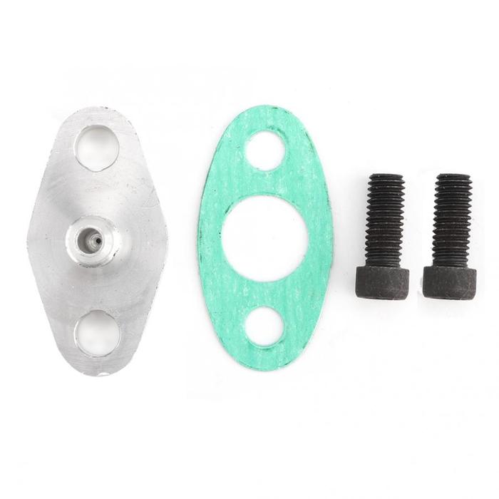 Carregador Turbo AN4 Turbo Oil Pakan Inlet Flange Gasket Adaptor Kit