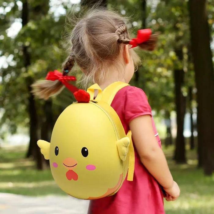 Ransel Backpack Itik Anak Sekolah PAUD TK Ayam Chicken Telur Lucu