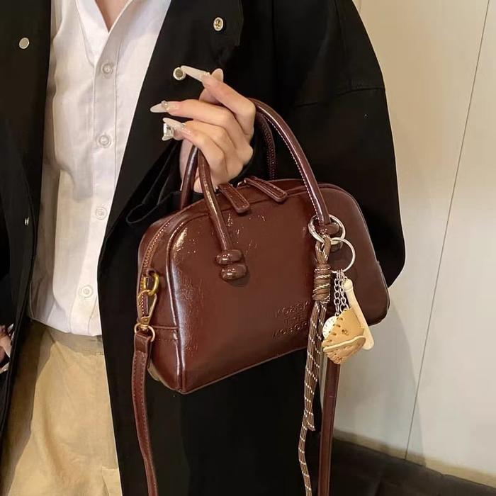 halobag - Belina Tas Tangan Tas Selempang Wanita Premium dengan Gantungan Lucu
