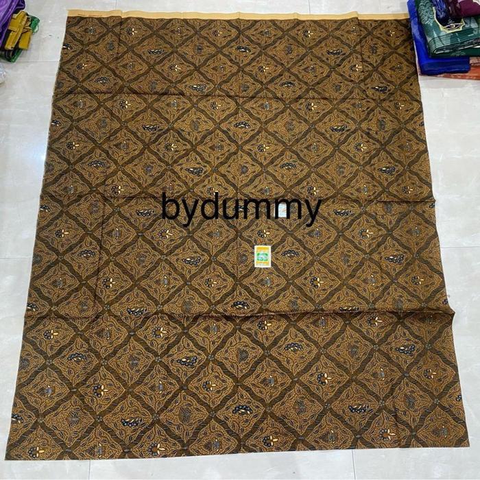 kain batik jarik sewek batik pekalongan asli iskandartex halus motif sidomukti sogan cokelat murah g
