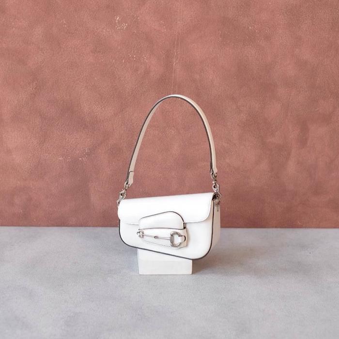 bag Horsebit 1955 Mini Asymmetrical Shoulder Bag in White