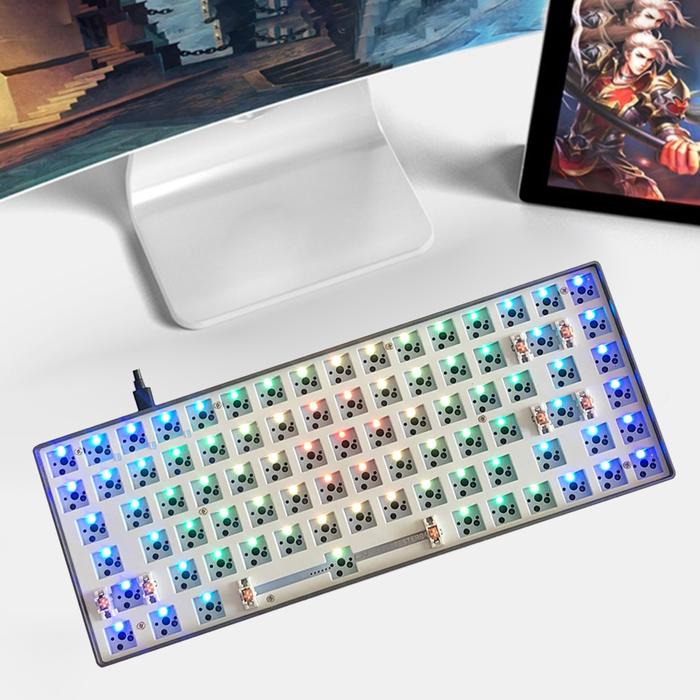 CIY84 TESTER84 Mechanical Keyboard Gasket Kit RGB Backlit Type-C Hot