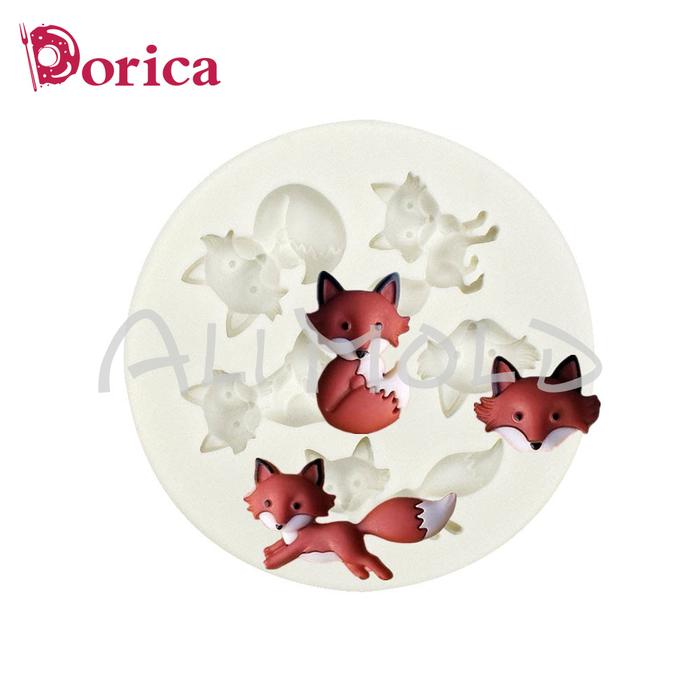 Mini Fox Silicone Cake Mold Animal Fudge Chocolate Fondant Mould Diy
