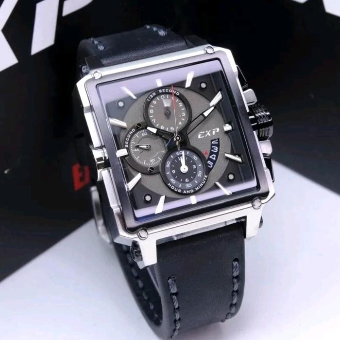 Jam Tangan Pria Original EXP Expedition E6618M Kulit