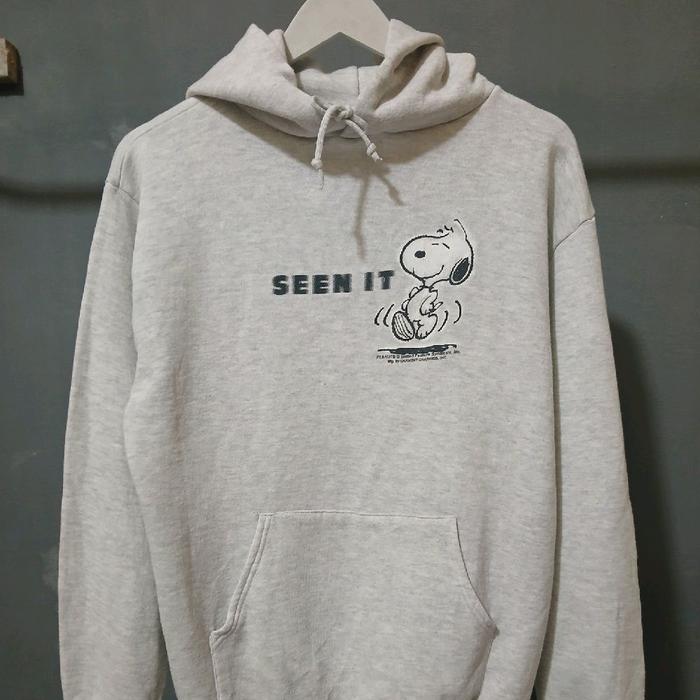 Hoodie 90s PEANUTS Seen It Jerzees - M
