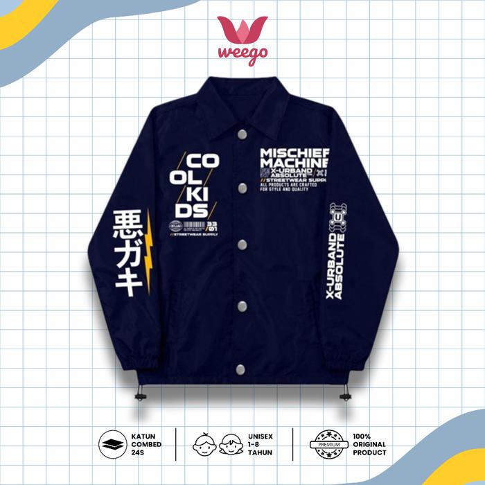 WEEGO - X urband Absolute Jaket Coach Anak Windproof Laki Laki-Perempuan K071