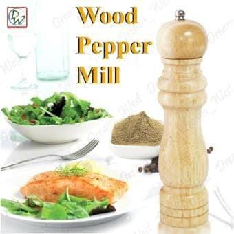 Gilingan Lada Merica Bumbu / Salt Pepper Mill Manual Grinder Kayu 8"