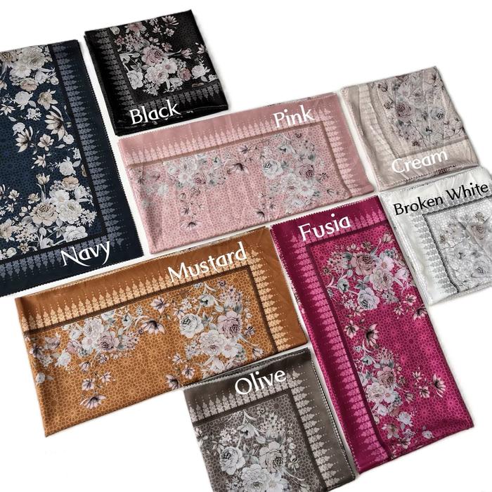 Hijab Voal Motif Nadila || Kerudung Segiempat Voal Motif Nadila || Fashion Muslimah