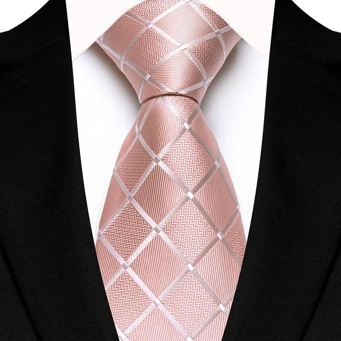Terbaru Dasi Panjang Long Tie Medium 3 Inch Pria Dewasa Rosegold Pink Salem Square Poliester Dasi Fo